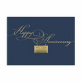 Regal Anniversary Anniversary Card - Gold Lined White Envelope